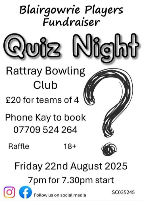 Blairgowrie Players Fundraising Quiz Night