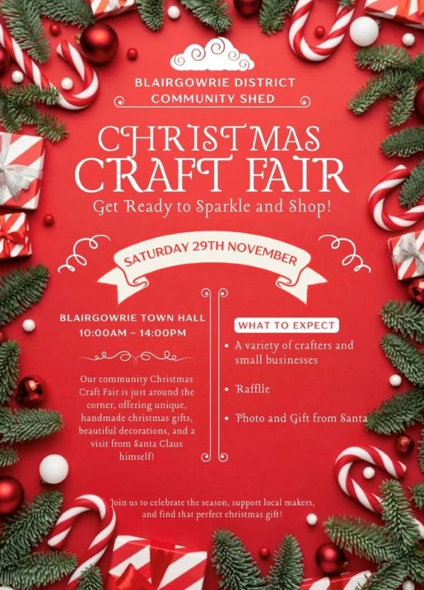Blairgowrie District Community Shed - Christmas Craft Fair