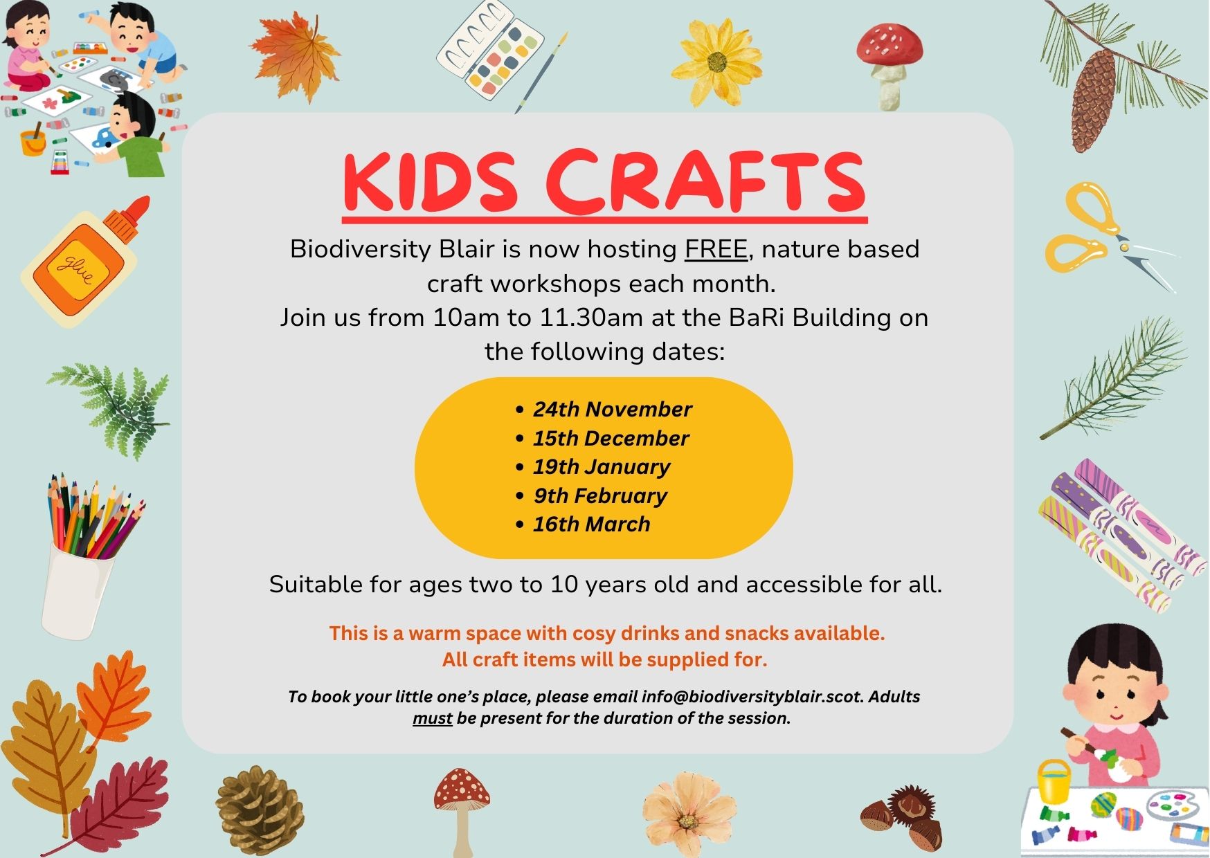 Biodiversity Blair hosts children’s craft workshops